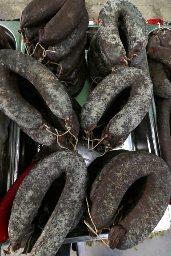 Lukanka is a Bulgarian salami unique to Bulgarian cuisine