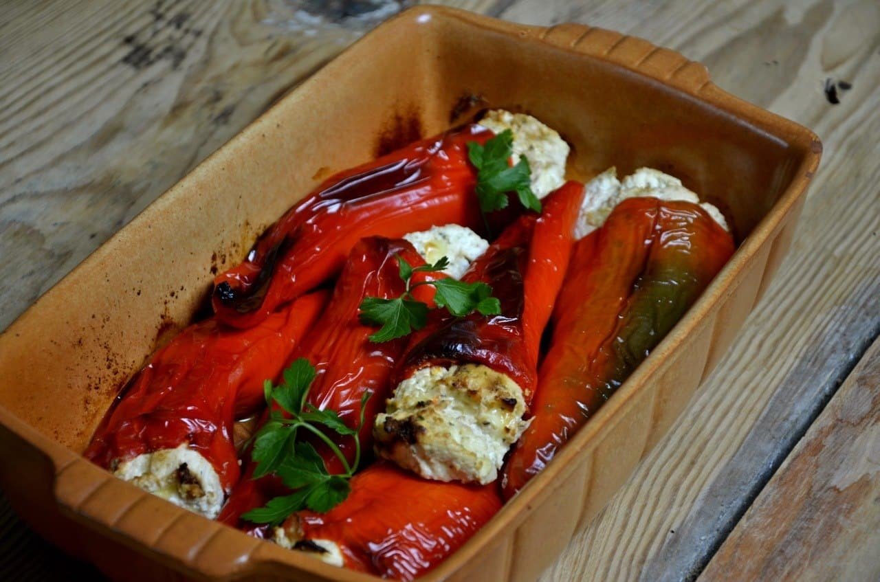 Macedonian traditional food in Macedonia_Stuffed Peppers